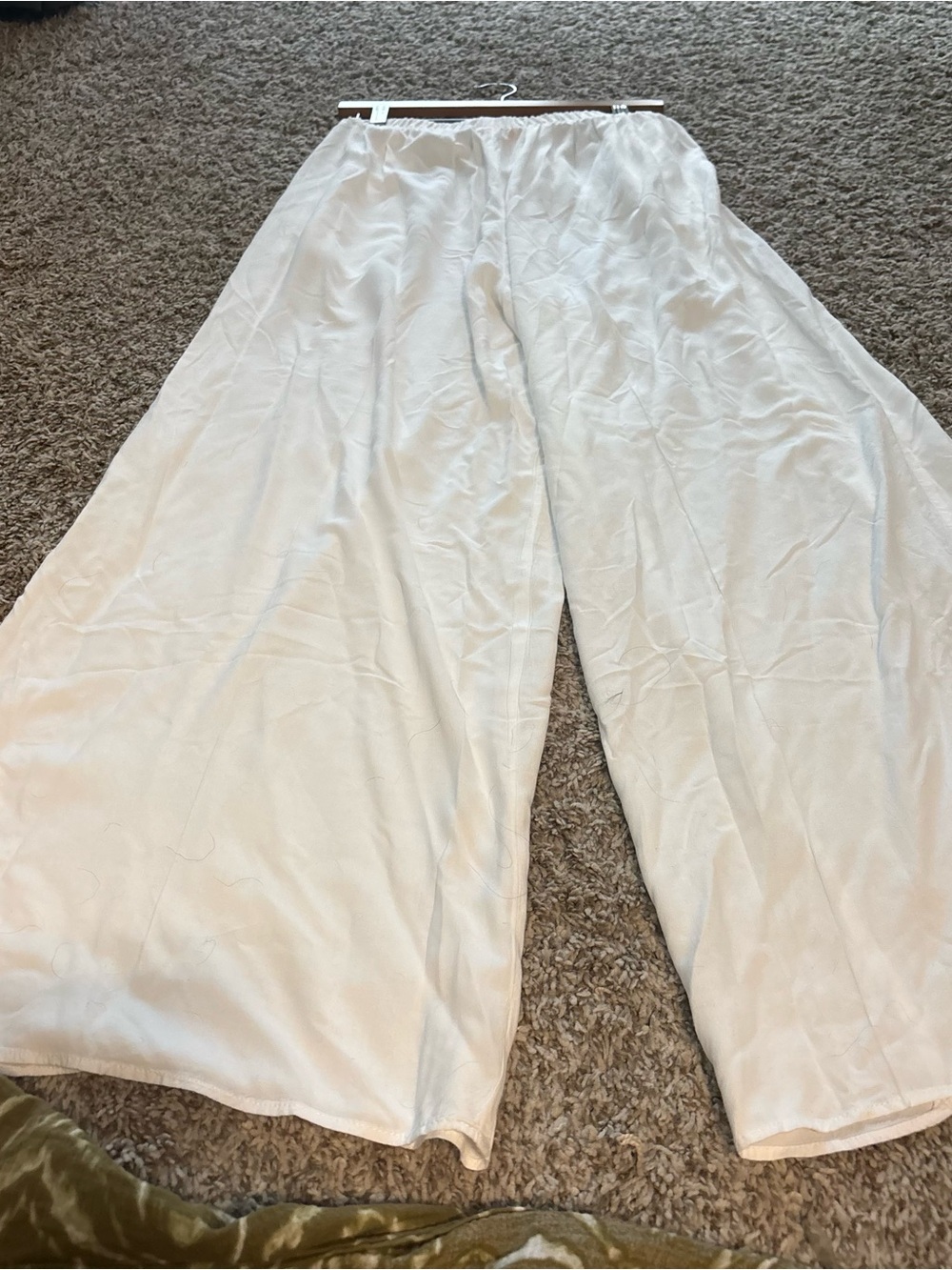 Jams World White Wide-Leg Elastic Waist Pants white